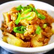 大豆製品!厚揚げ・納豆・白葱の味噌煮込み