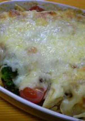 簡単♪野菜たっぷりミートグラタン風-レシピのメイン写真