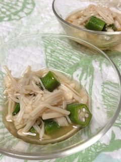 簡単副菜!えのきとオクラのおひたし-レシピのメイン写真