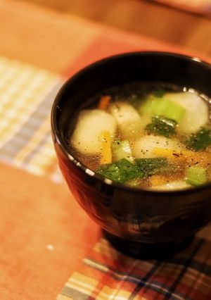 【温活】小かぶとチンゲン菜の中華スープ-レシピのメイン写真