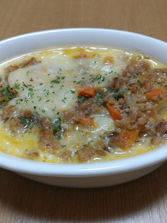 肉じゃがリメイク☆チーズと卵乗せ焼き-レシピのメイン写真