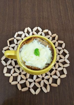 らーめんの残りのスープでオニオングラタン-レシピのメイン写真