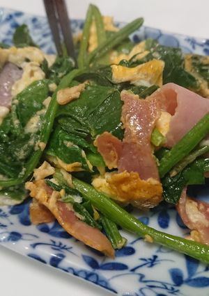 箸がとまらないほうれん草♪-レシピのメイン写真