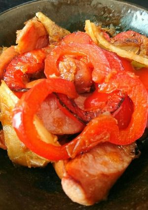 旨っ♥焼きしょうがとパプリカのおかか炒め-レシピのメイン写真