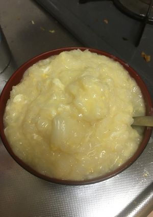 簡単おいしいドロっとたまごがゆ-レシピのメイン写真