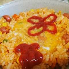 รูปของ 卵かけトロトロ♪卵を焼かないオムライス