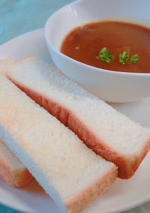 朝食に！トーストに残ったカレーをディップ-レシピのメイン写真