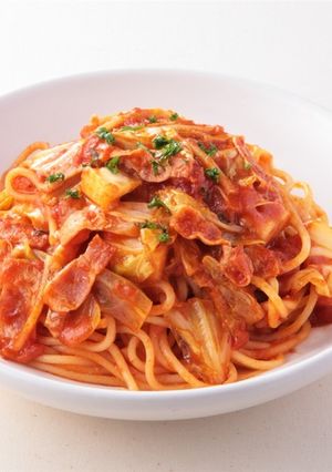 春キャベツとベーコンのパスタ-レシピのメイン写真