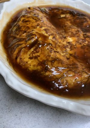 もずく酢で餡かけカニ玉-レシピのメイン写真
