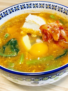 みそラーメンのスープで簡単海鮮スンドゥブ-レシピのメイン写真