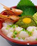 庄内浜 紅えび丼～ギバサを添えて～