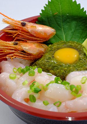 庄内浜 紅えび丼～ギバサを添えて～-レシピのメイン写真