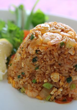 エビ入りナムプリックパオ炒飯-レシピのメイン写真