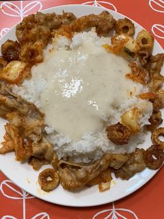 豚キムちくわとろろご飯-レシピのメイン写真