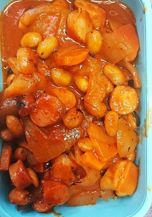 福豆(大豆)アレンジ 簡単ポークビーンズ-レシピのメイン写真