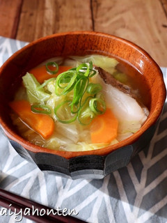 白菜と鱈の味噌汁-レシピのメイン写真