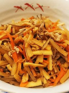 大根の皮で きんぴら-レシピのメイン写真