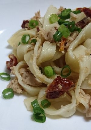ドライトマトとツナのパスタ-レシピのメイン写真
