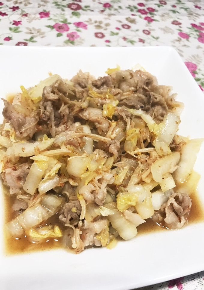 とっても簡単 豚肉と白菜のポン酢炒め-レシピのメイン写真