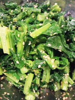 簡単☆菜花のからし胡麻あえ-レシピのメイン写真