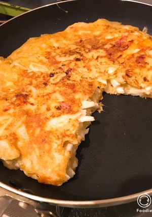 シャキシャキ長芋とベーコンのチーズチヂミ-レシピのメイン写真