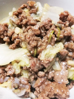 簡単★挽肉と白菜のあんかけ丼-レシピのメイン写真