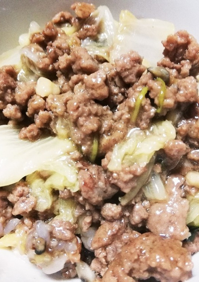 簡単★挽肉と白菜のあんかけ丼-レシピのメイン写真