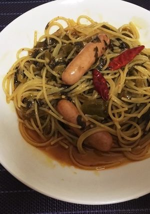 辛子高菜パスタ-レシピのメイン写真