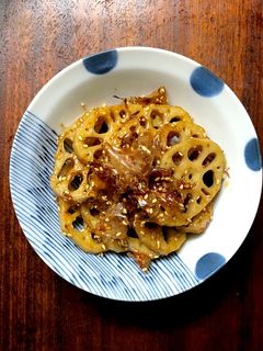 れんこんとかつお節の甘辛きんぴら-レシピのメイン写真