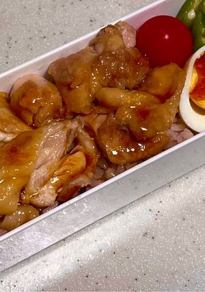 鶏もも肉照り焼き弁当🍱卵焼き器で1枚簡単-レシピのメイン写真