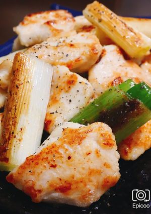 柔らか鶏胸肉の揉むだけ簡単塩焼き鳥-レシピのメイン写真