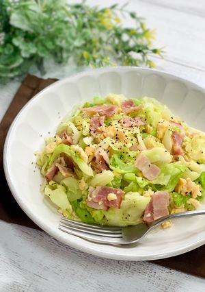 キャベたまベーコンの旨塩炒め＊簡単おかず-レシピのメイン写真
