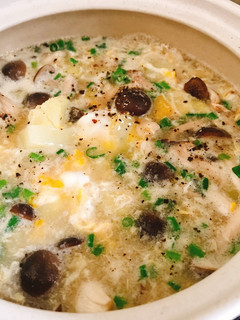 ラーメンスープでポテトきのこスープ♪-レシピのメイン写真