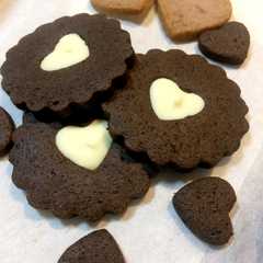 รูปของ バレンタインの型抜きクッキー♡