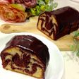 チョコがトロける♡マーブルパウンドケーキ