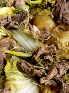 牛肉と白菜のすき焼き風 蒸し煮-レシピのメイン写真