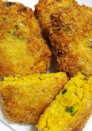鶏ムネかぼちゃコロッケ-レシピのメイン写真