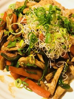鶏肉細切り炒め★甜麺醤&オイスターソース-レシピのメイン写真