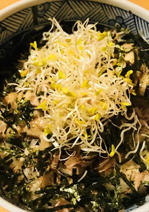 ３種パックの納豆丼●かつお納豆スプラウト-レシピのメイン写真