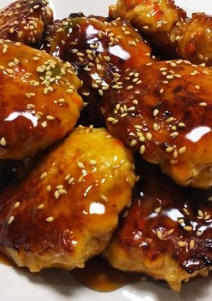 簡単！豆腐鶏つくねバーグ照り焼き♪-レシピのメイン写真