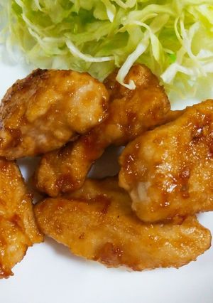 簡単でごめんね♪むね肉焼き肉のタレ焼き-レシピのメイン写真