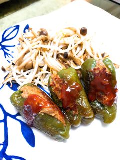 種まで丸ごと!ピーマンの肉詰め-レシピのメイン写真