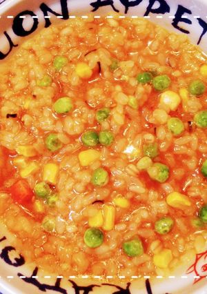 簡単リメイク！ラーメン残りスープリゾット-レシピのメイン写真