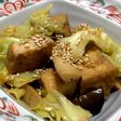 すぐ作れる、エリンギとキャベツの炒めもの