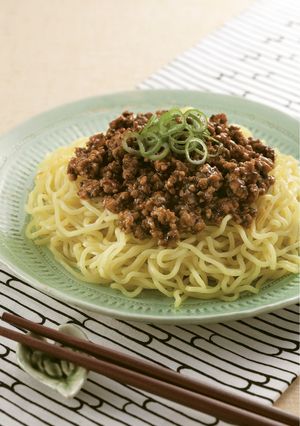 ひき肉としいたけの汁なし担々麺-レシピのメイン写真