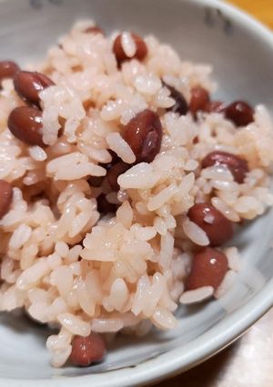ポリ袋湯煎で簡単♥️お赤飯-レシピのメイン写真