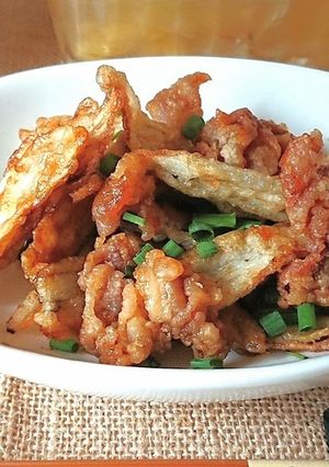 簡単！カリカリごぼうと豚肉の甘辛だれ-レシピのメイン写真