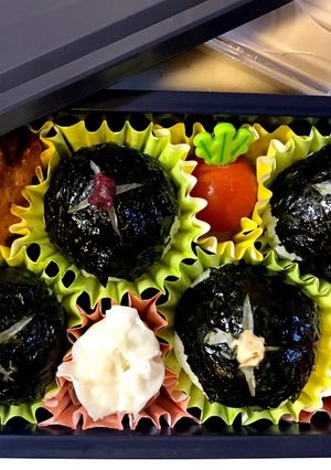 中学生弁当日記（丸おにぎり編）-レシピのメイン写真