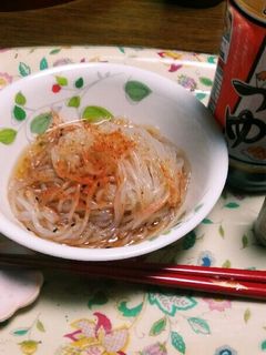 ダイエットに!糸こんにゃくのめんつゆ和え-レシピのメイン写真