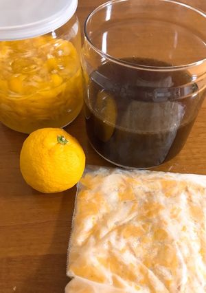 ゆず大量消費☆手作りゆずぽんと皮の冷凍-レシピのメイン写真